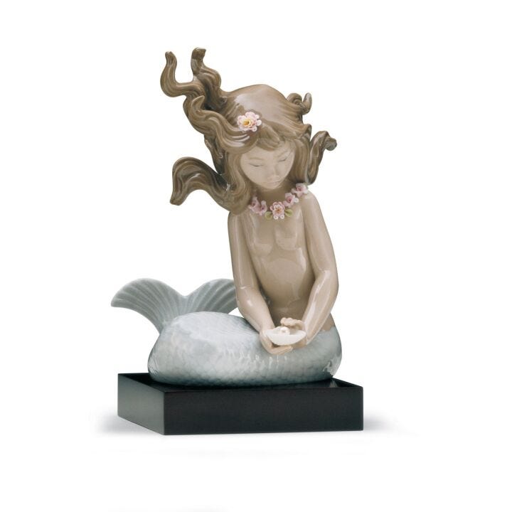 Figura Sirena con brazos en costado en Lladró