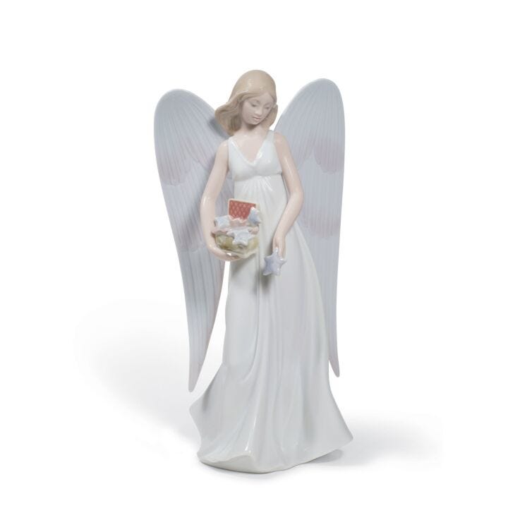Angelic Stars Tree Topper Christmas Ornament in Lladró