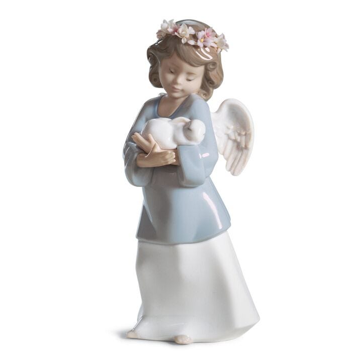 Heavenly Love Angel Figurine in Lladró