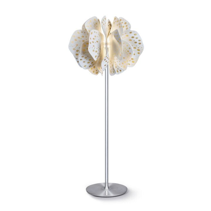 Nightbloom Floor Lamp. White & gold. (CE) in Lladró