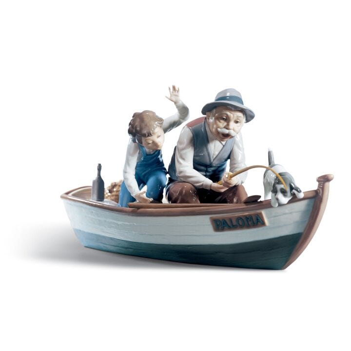Figura Pescadores en bote en Lladró