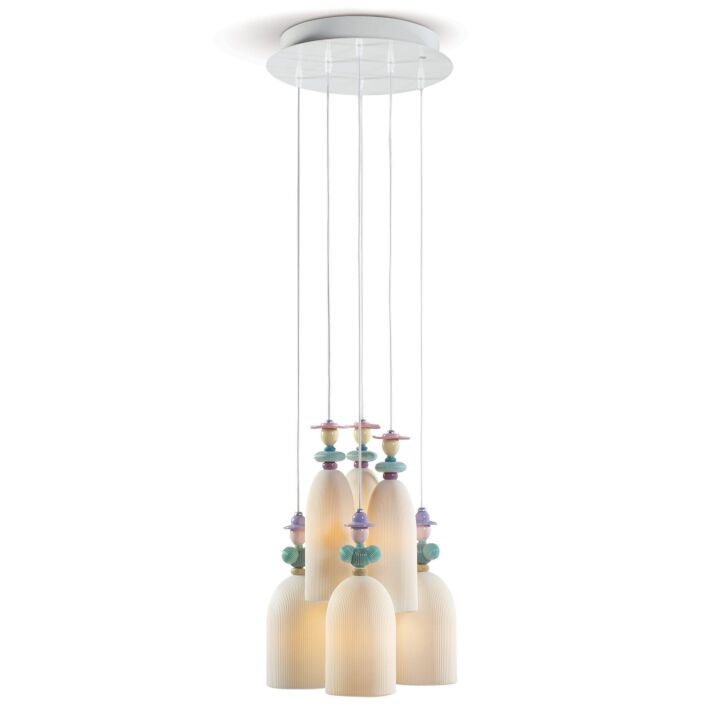 Mademoiselle 6 Lights Gathering in The Lawn Ceiling Lamp in Lladró