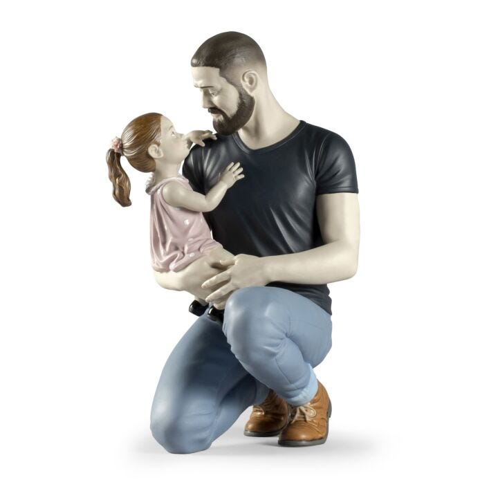 In Daddy's Arms Figurine in Lladró