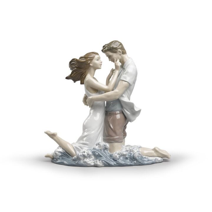 The Thrill of Love Couple Figurine in Lladró