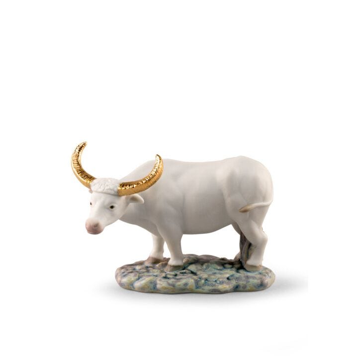 The Ox Mini Figurine in Lladró