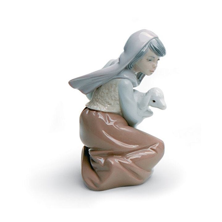 Lost Lamb Nativity Figurine in Lladró