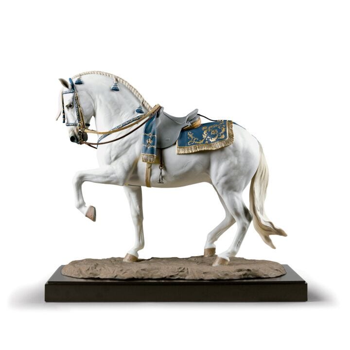 Spanish pure breed Sculpture. Horse. Limited Edition in Lladró