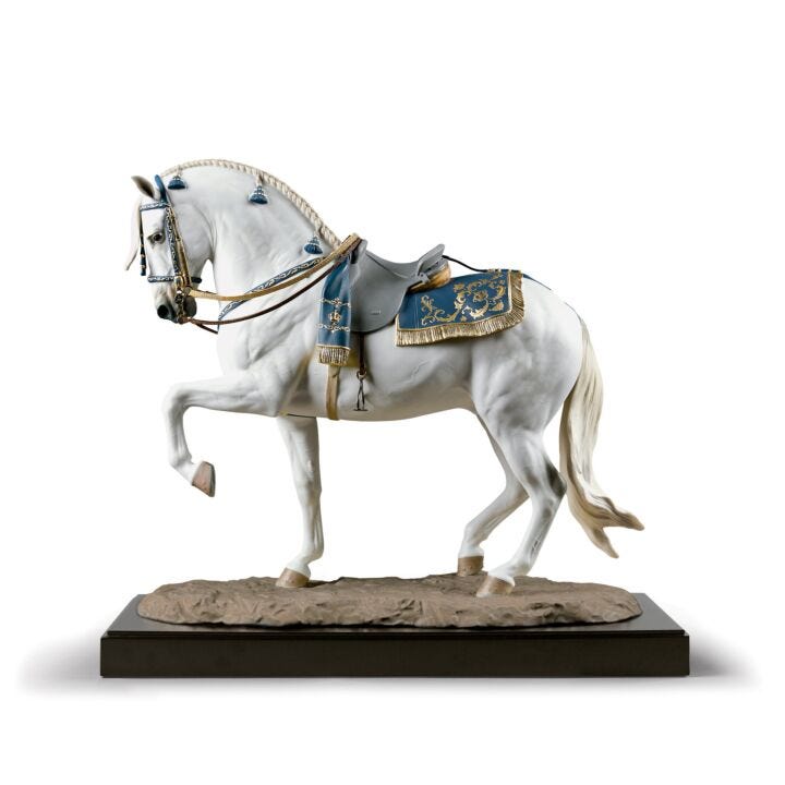 Scultura Pura razza spagnolo. Cavallo. Edizione limitata in Lladró