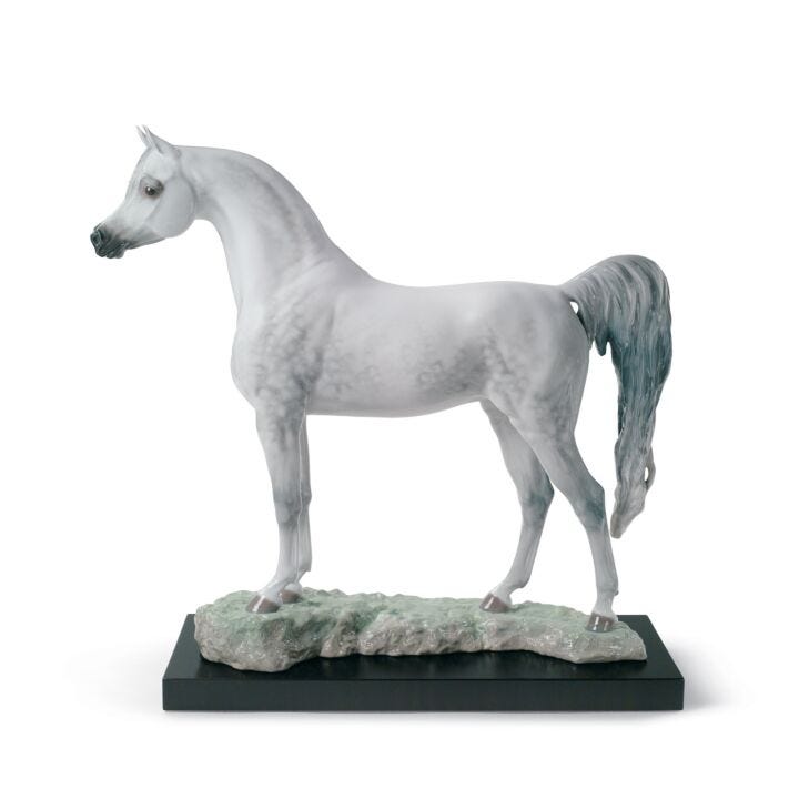 Arabian Pure Breed Horse Figurine. Limited Edition in Lladró