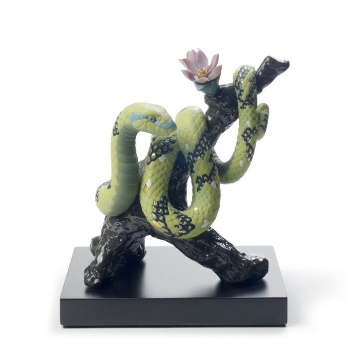 The Snake Sculpture. Limited Edition in Lladró