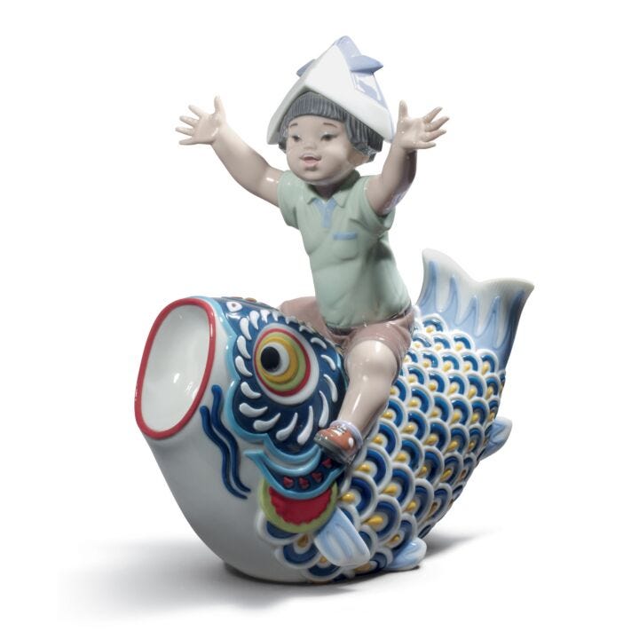 Happy Boy's Day Figurine. Limited Edition in Lladró