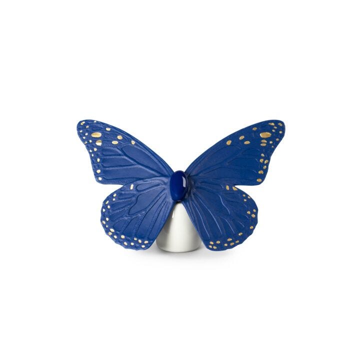 Figurina Farfalla. Azzurro e oro in Lladró