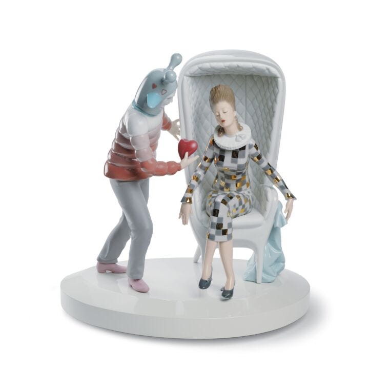 The Love Explosion Couple Figurine. By Jaime Hayon in Lladró