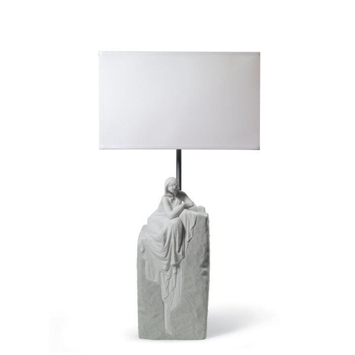 Meditating Woman I Table Lamp in Lladró
