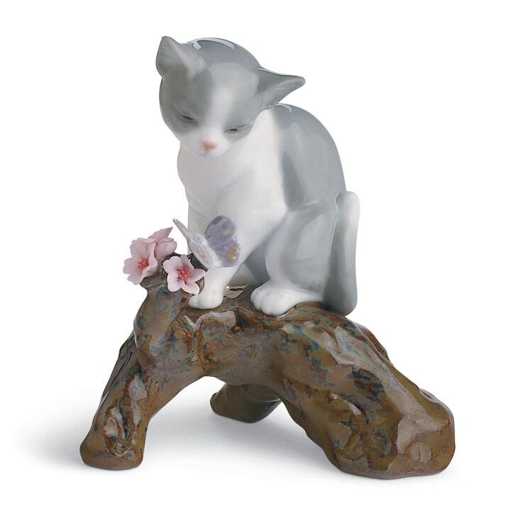 Figurina Stagione fiorita - Gatto in Lladró