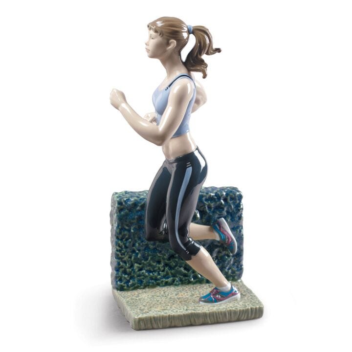 Running Woman Figurine in Lladró