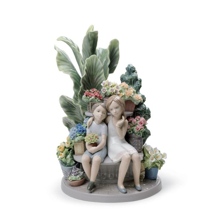 Secrets in The Park Children Figurine. Limited Edition in Lladró