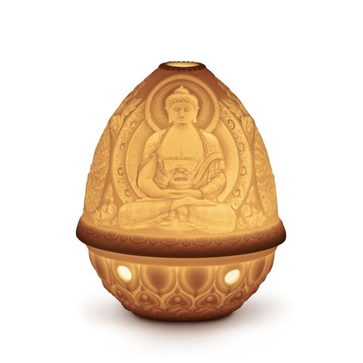 Buddha Lithophane in Lladró