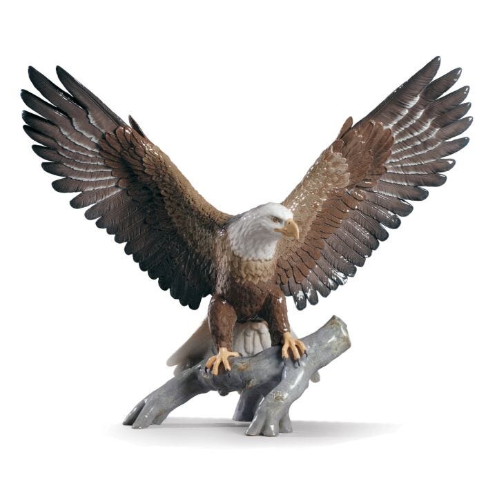 Freedom Eagle Sculpture in Lladró