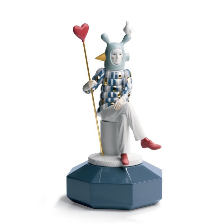 The Lover III Figurine. By Jaime Hayon in Lladró