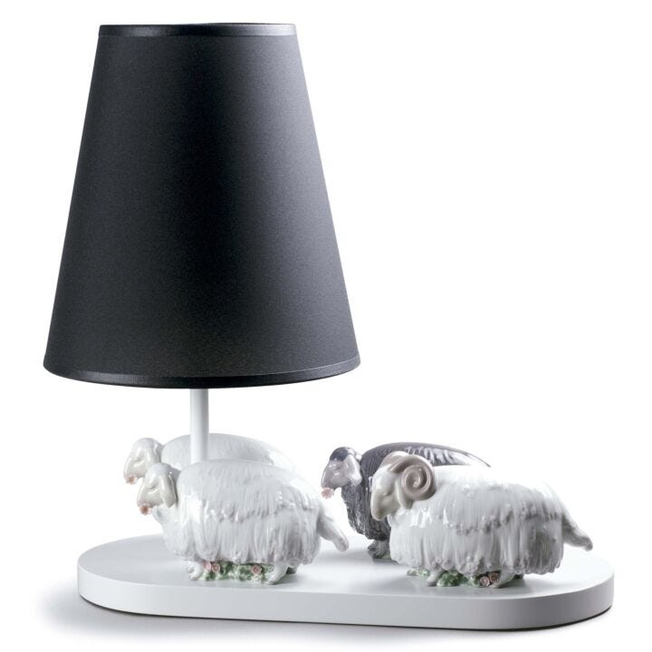 Flock of sheep - Lamp (CE) in Lladró