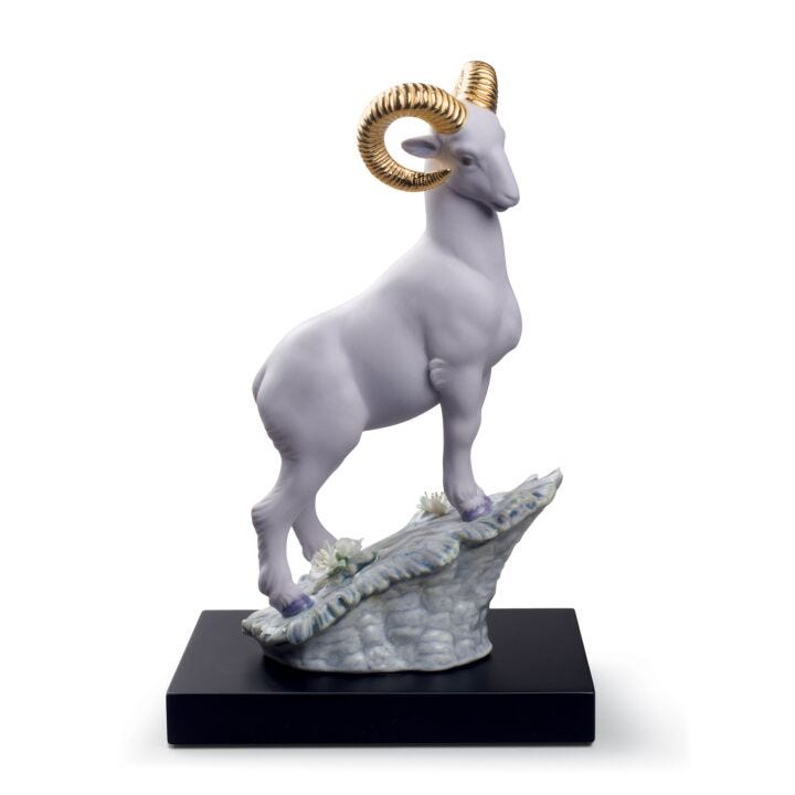 The Goat Figurine. Limited Edition in Lladró