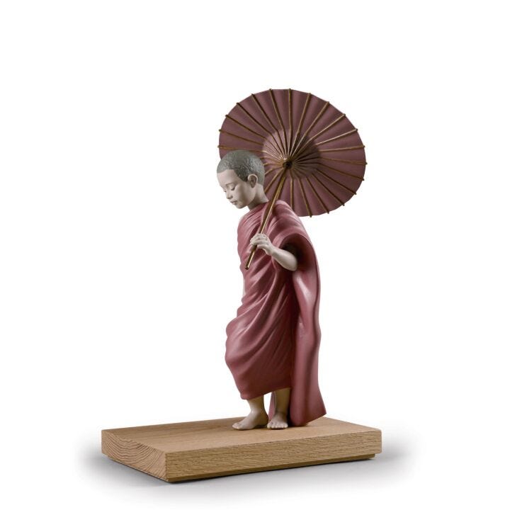 Figurina Cammino del Sole. Budda in Lladró