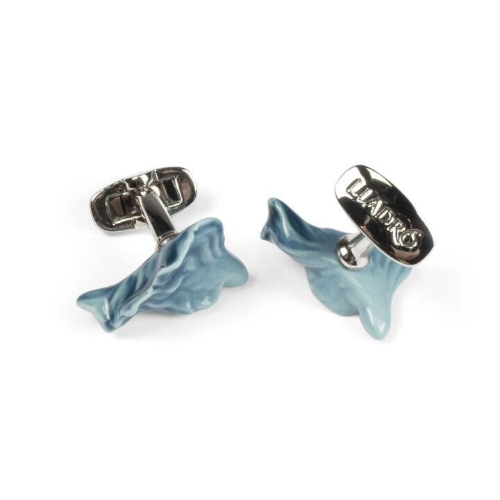 Aquarium Cufflinks in Lladró