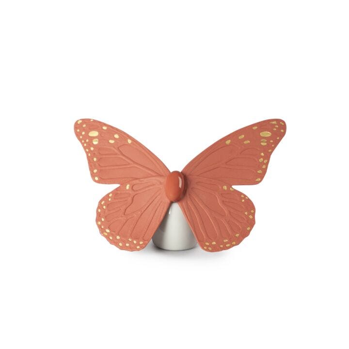 Butterfly(Coral&Gold) in Lladró