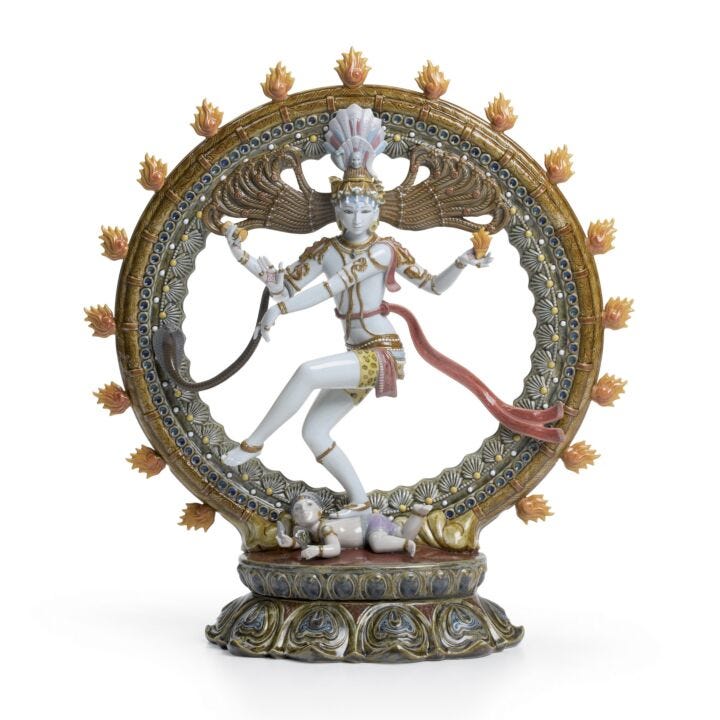 Scultura Shiva Nataraja. Edizione limitata in Lladró