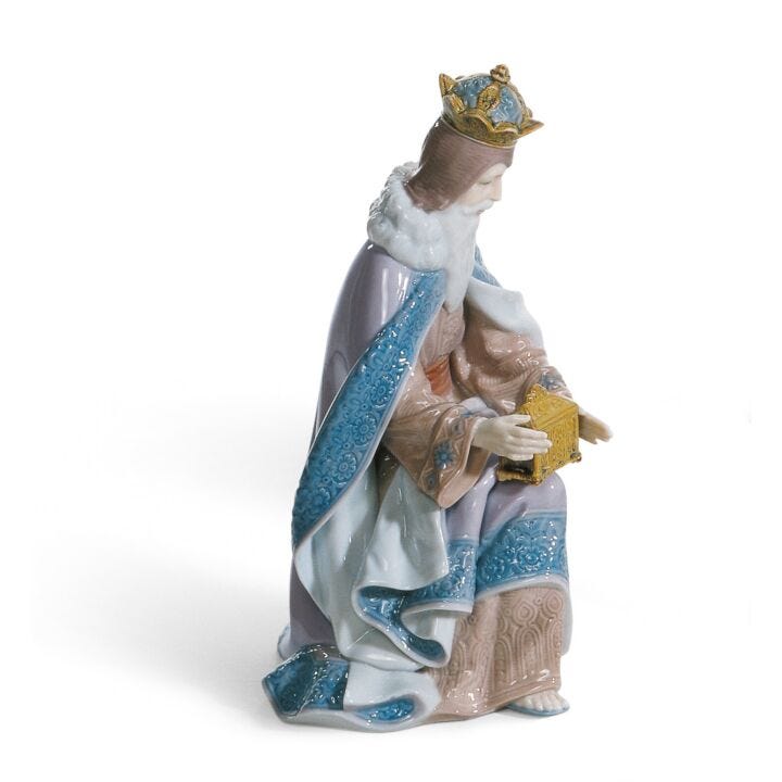 Figurina Natività re Melchiorre in Lladró