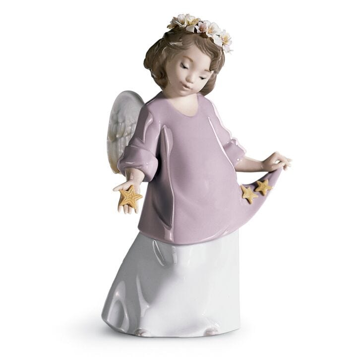 Heavenly Stars Angel Figurine in Lladró