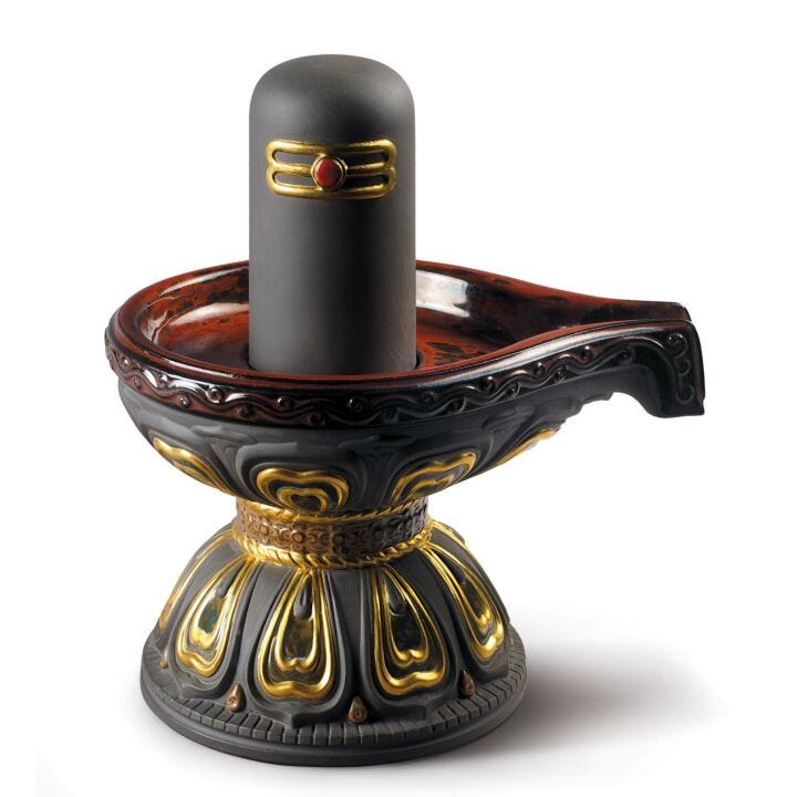 Figura Lingam. Lustre oro en Lladró