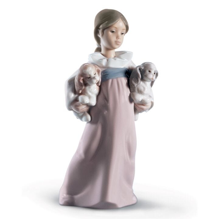 Arms Full of Love Girl Figurine in Lladró