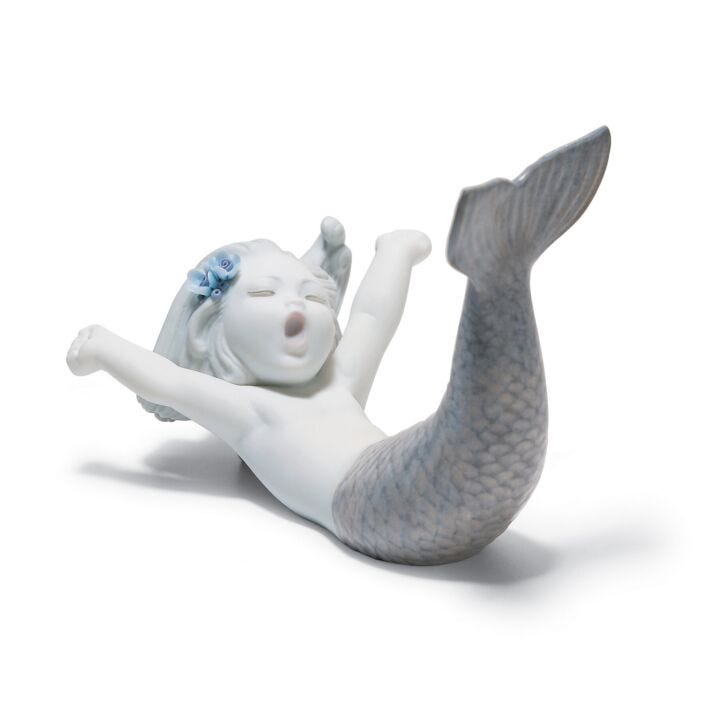 Waking up at Sea Mermaid Figurine in Lladró