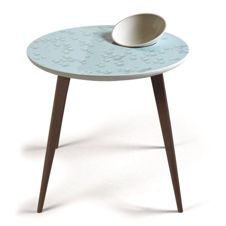 Crystal Moment Table. With bowl. Wenge in Lladró