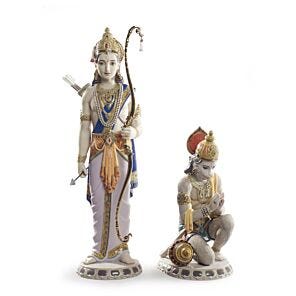 Escultura Lakshman y Hanuman. Serie limitada