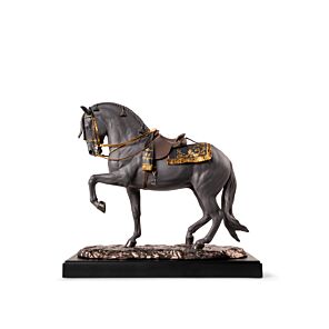 Spanish pure breed Sculpture. Black. Limited Edition in Lladró