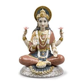 Goddess Sri Lakshmi Figurine in Lladró