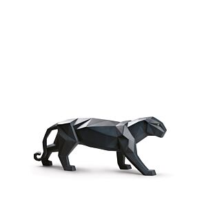 Panther Sculpture. Black matte in Lladró