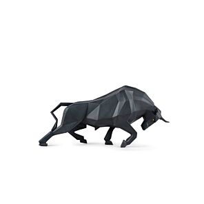 Scultura Toro. Nero opaco