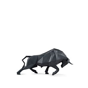 Bull Sculpture. Black matte in Lladró