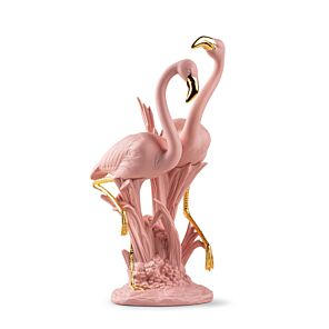 The Flamingos Sculpture. Pink