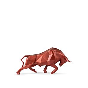 Bull Sculpture. Metallic red in Lladró