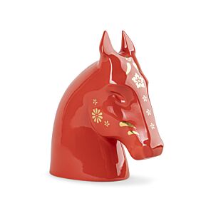 The Horse Sculpture. Red - gold in Lladró