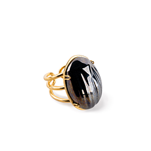 Anello in metallo Scarab