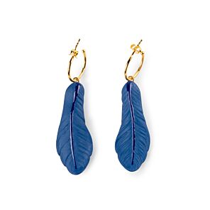 Paradise wings creole earrings