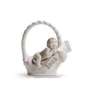 Born in 2023 Girl Figurine in Lladró