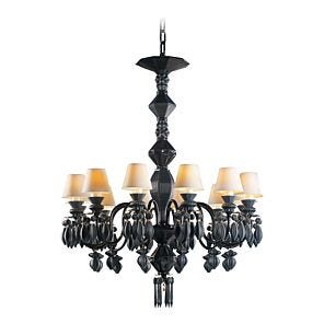 Chandelier Belle de Nuit 12 luces. Negro absoluto (CE/UK/CCC)