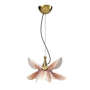 Blossom Hanging Lamp. Pink and Golden Luster. (US)